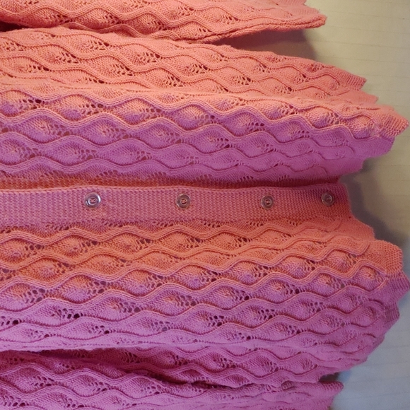 Improved Living Pink Button Cardigan Sweater Size Small/Med Knit Womens … - Picture 5 of 9